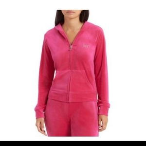 (Ew)Juicy couture ladies velour texture hoodie